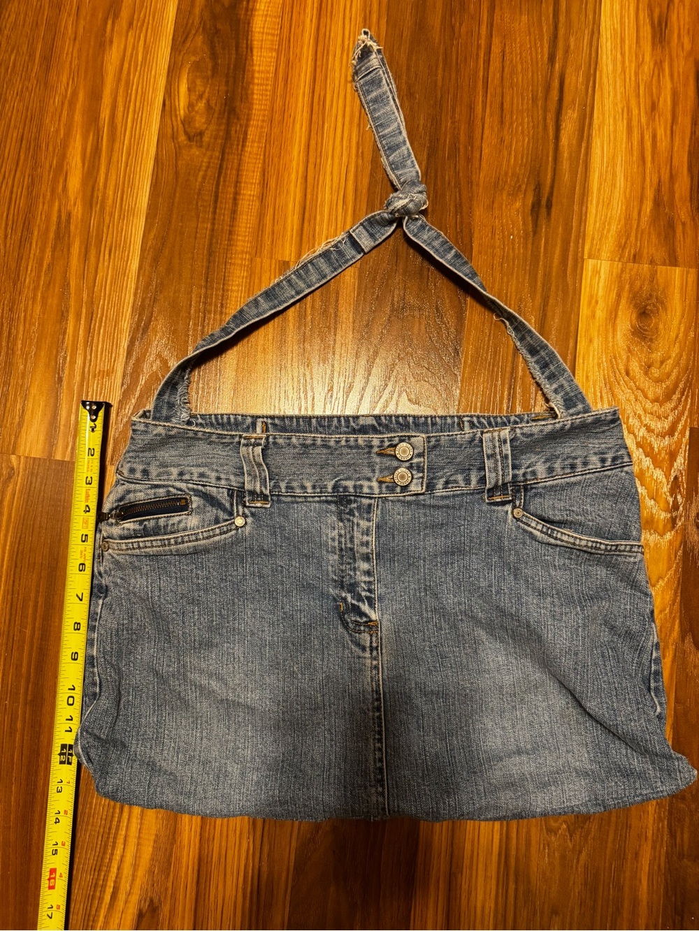 Vintage awesome Denim Handmade Bag - Blue